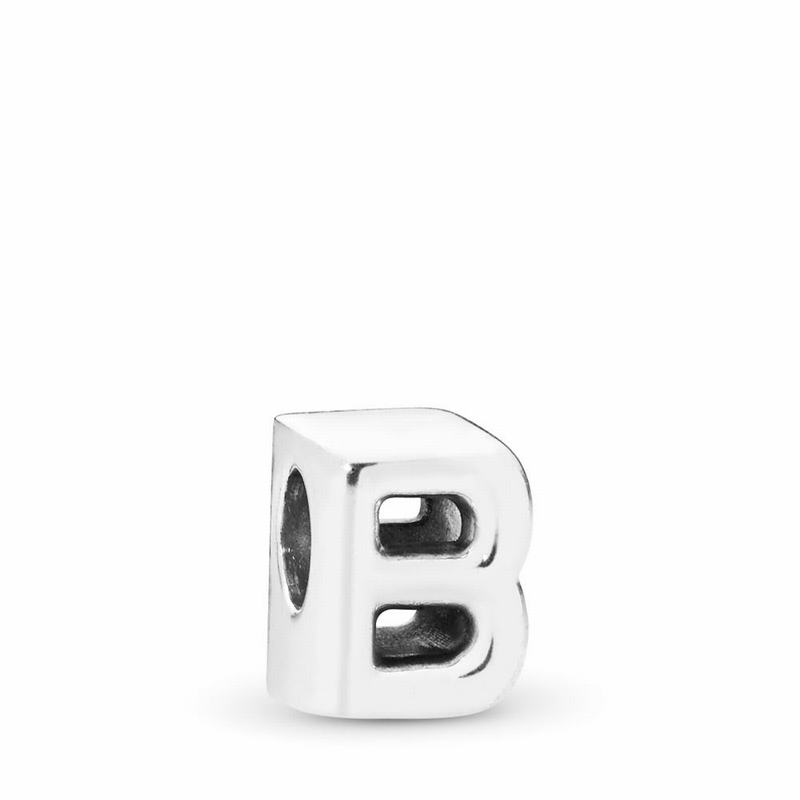 Pandora Letter B Charm - Sterling Silver - Canada | EX2532GE